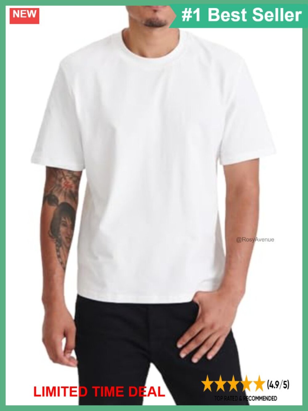 NAADAM The Tee Organic Cotton Relaxed Fit Crew Neck Short Sleeve